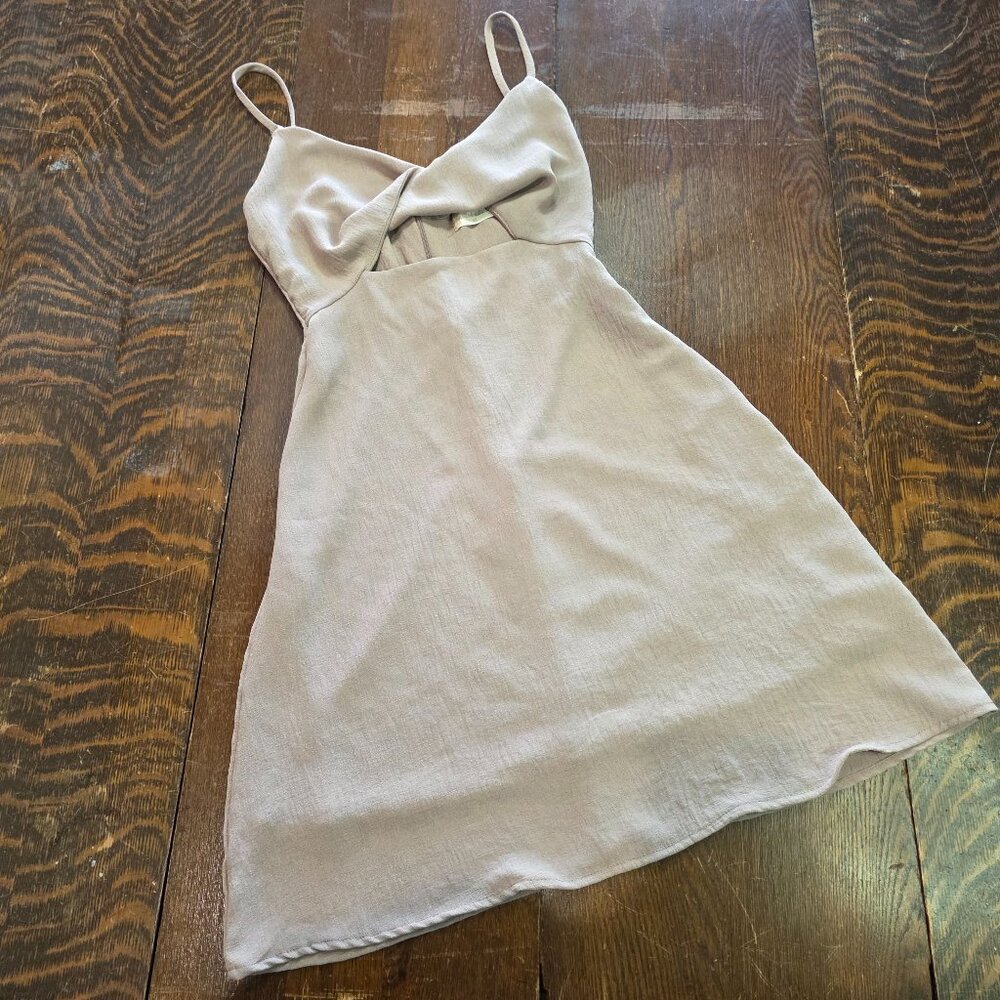 Altar'd  State Mauve Sleeveless Mini Dress Twisted Bodice XS